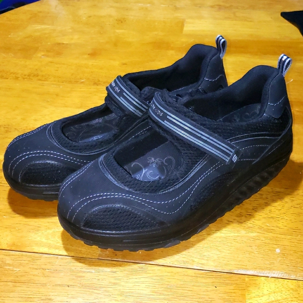Sketchers Shape-ups sz10 black 11807 gently worn